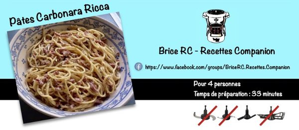 Pâtes à la Carbonara (Ricca) au Companion