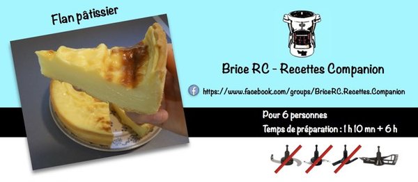 Flan pâtissier avec le companion