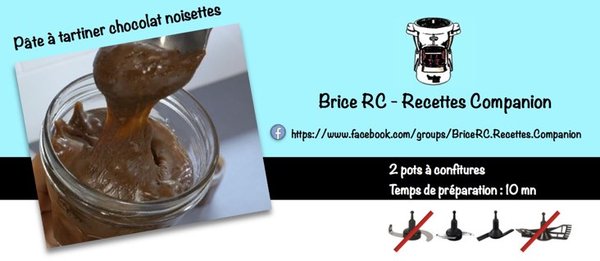 Pâte à tartiner chocolat noisettes au Companion