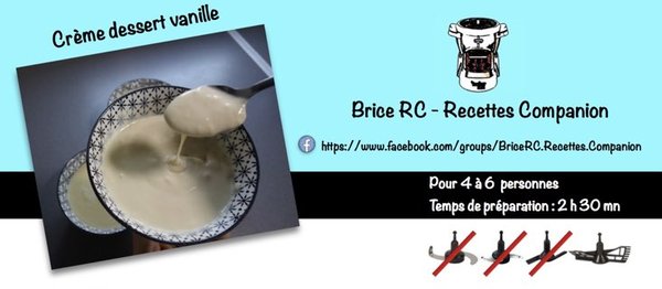 Crème dessert vanille au Companion