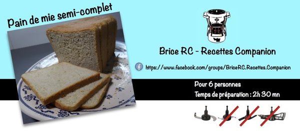 Pain de mie semi-complet châtaigne