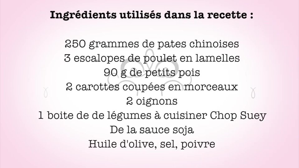 Nouilles Chinoises au Companion