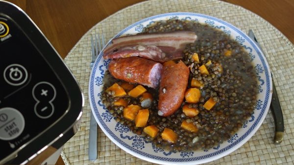 Lentilles saucisses - Brice RC Recettes Companion