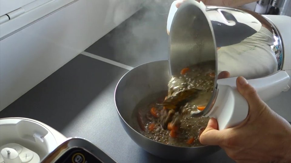 Légumes dans le bol du Companion