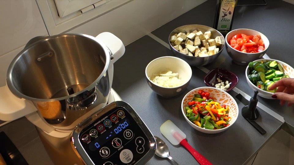 Ingrédients pour la ratatouille au Companion