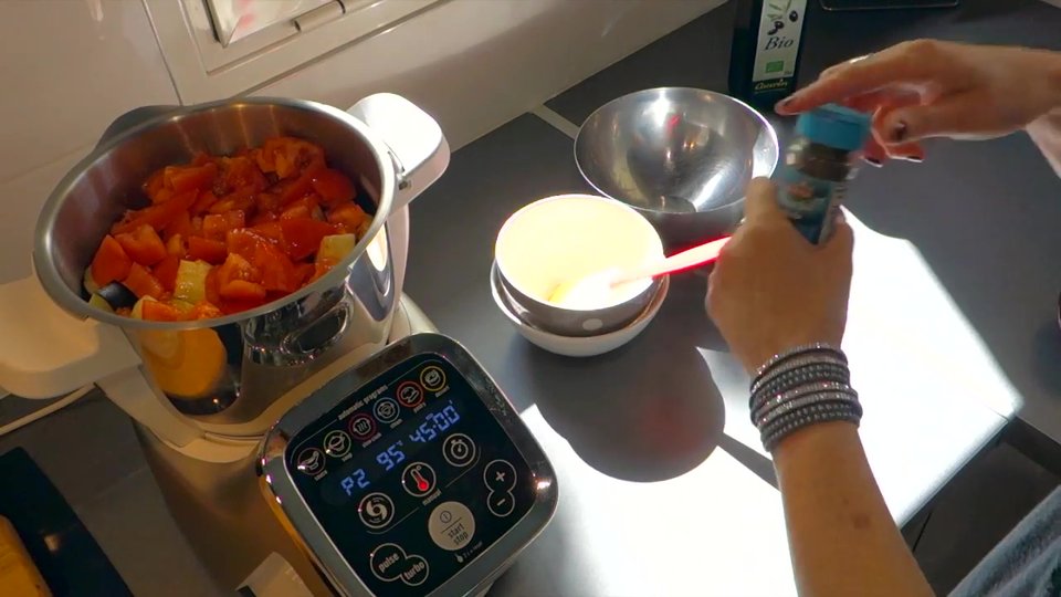 Préparation de la ratatouille au Companion