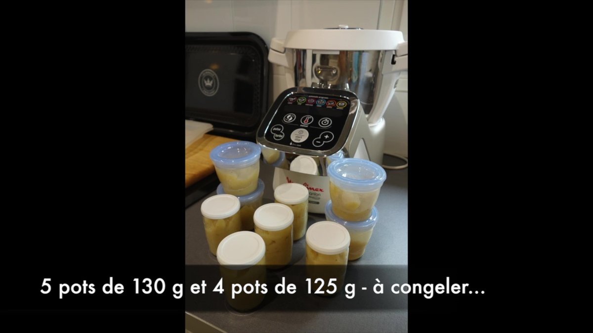 Compote de pomme et banane pour bébé 7 mois au Companion