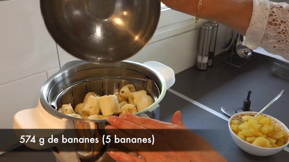Cuisson vapeur au Companion des bananes