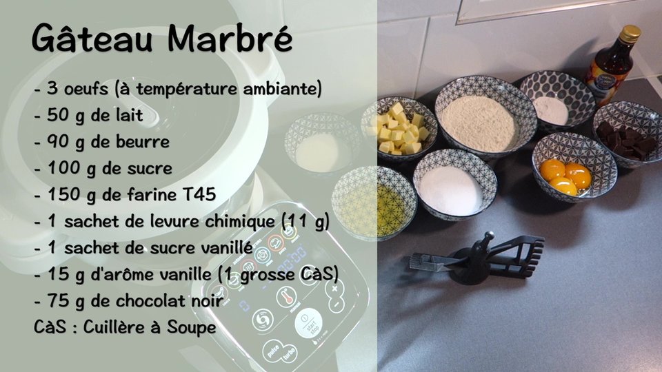 Gateau marbré au Companion