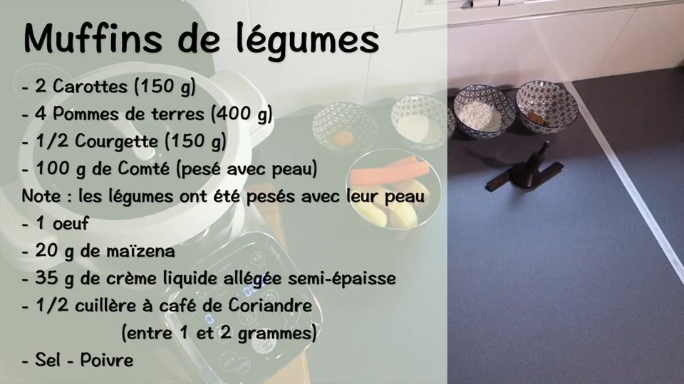 Muffins de légume au Companion