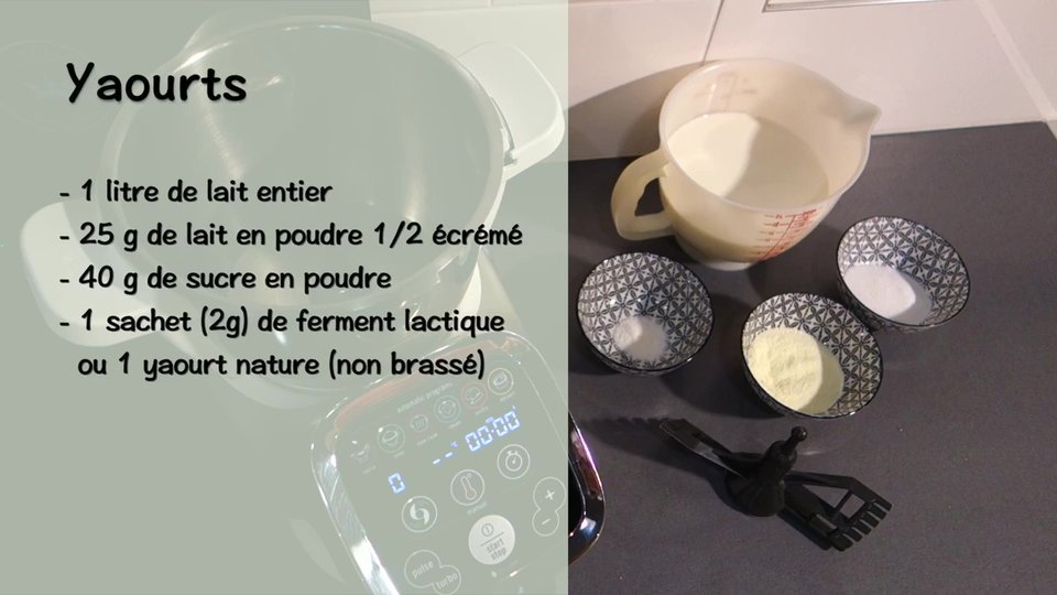 Yaourts avec le Companion