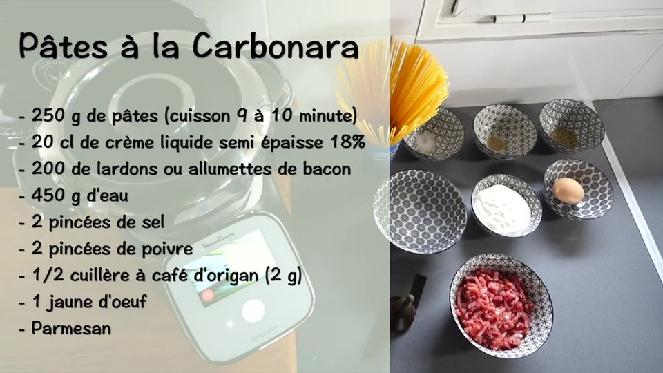 Pates Carbonara Ricca au Companion