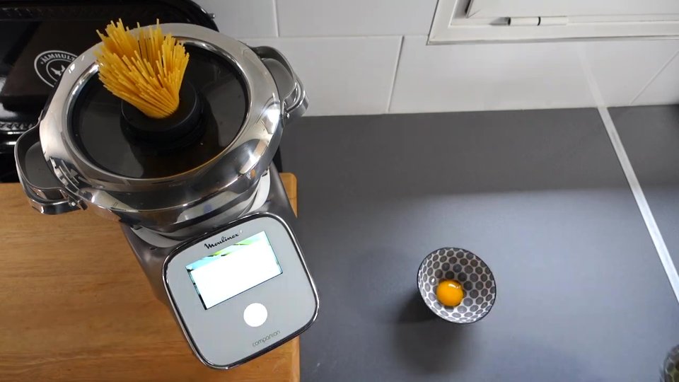 Cuisson des Pâtes à la Carbonara au Companion