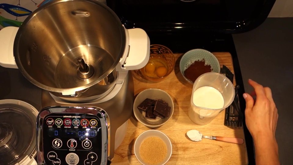 Ingrédients pour la crème dessert au chocolat au Companion