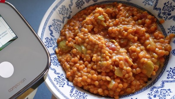 Dahl de lentilles corail, coco curry - Brice RC Recettes Companion