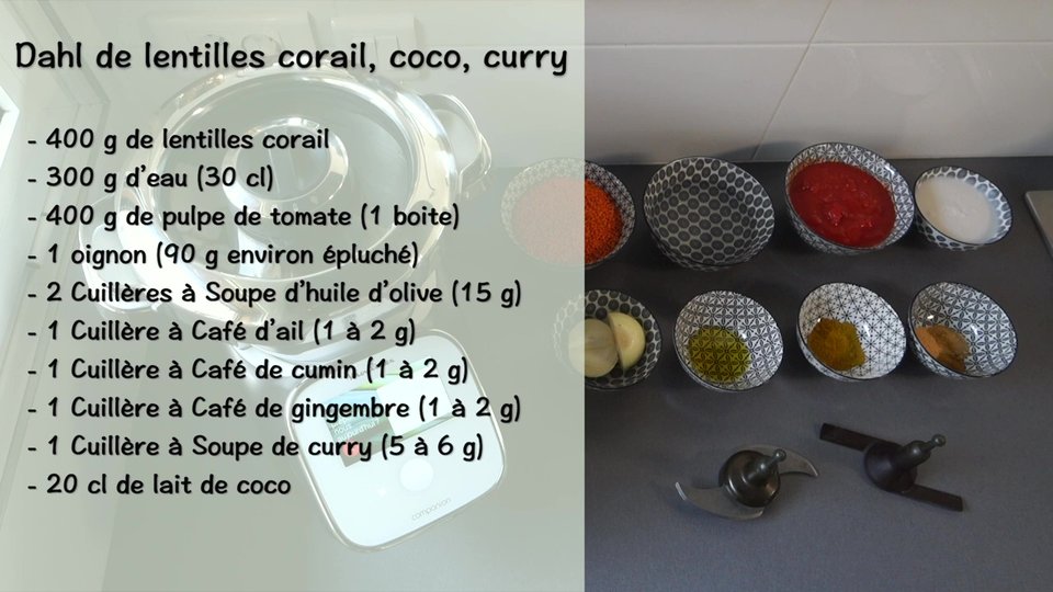 Dahl de lentilles corail facile au Companion