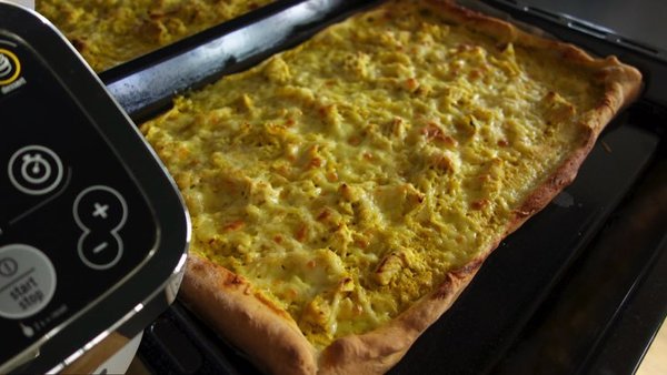 Pizza Poulet Curry au Companion - Brice RC Recettes Companion