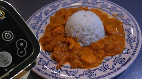 Crevettes au curry au Companion