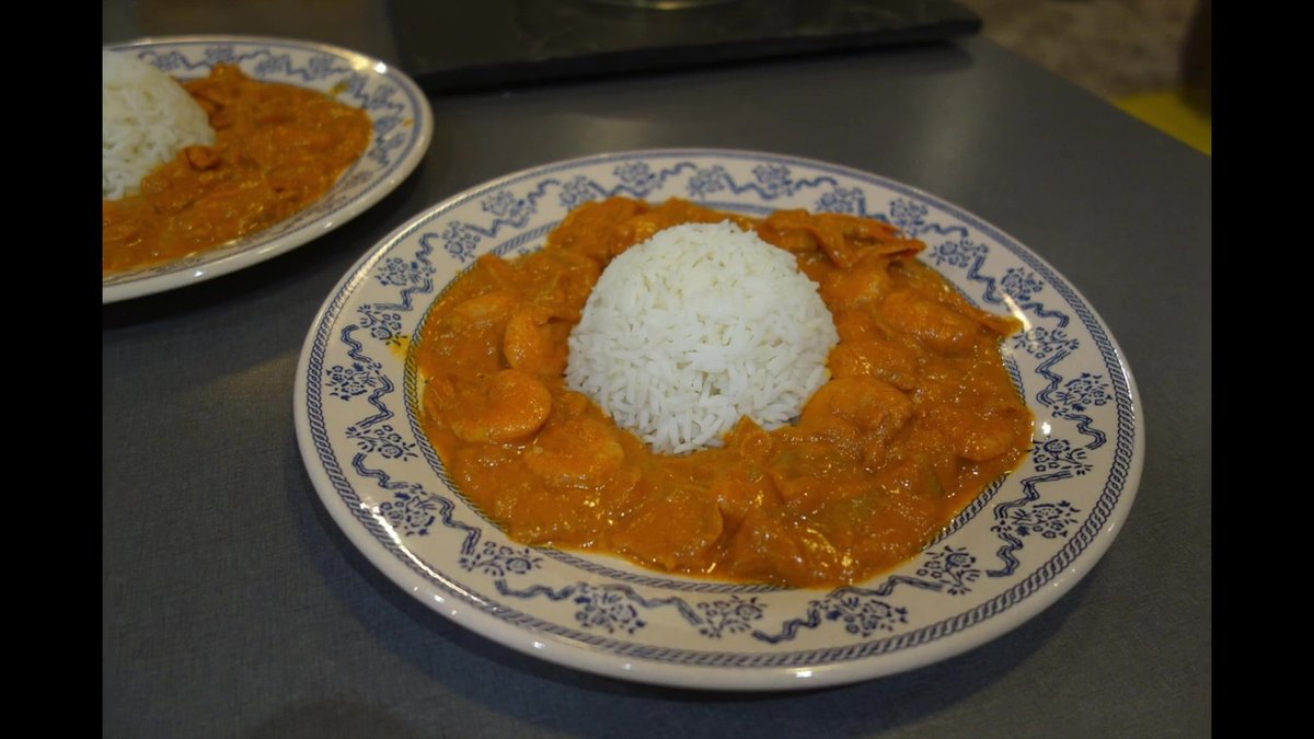Crevettes au curry au Companion