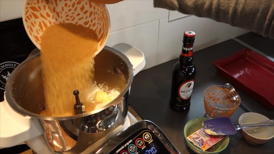 Fondant aux noix et amandes préparé avec le Companion