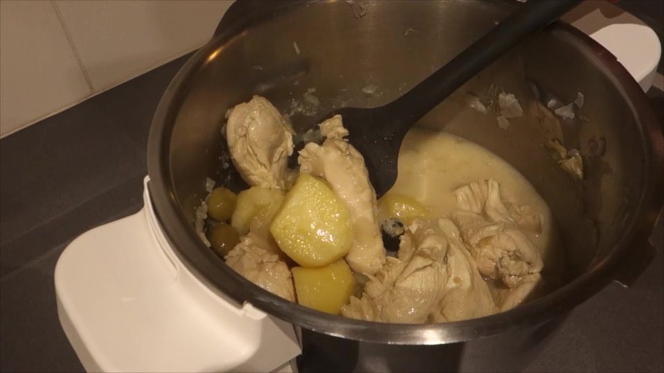 Fin de la cuisson du poulet citron au Companion