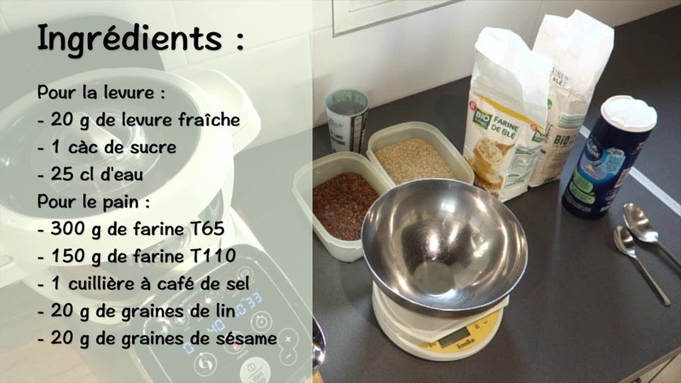 Pain semi-complet au graines au Companion