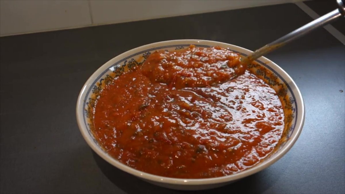 Une sauce napolitaine réalisée avec le robot Companion