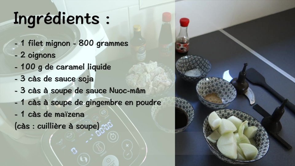 Filet mignon caramel au Companion