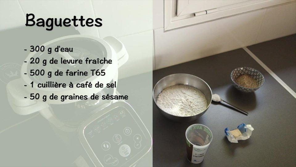 Baguettes en 1 heure au Companion