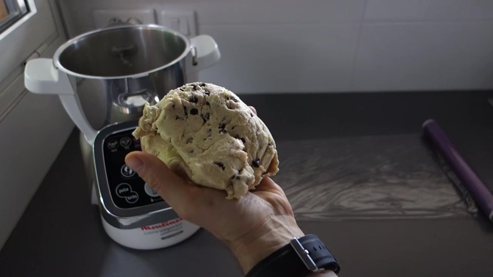 La pâte à cookies est prête
