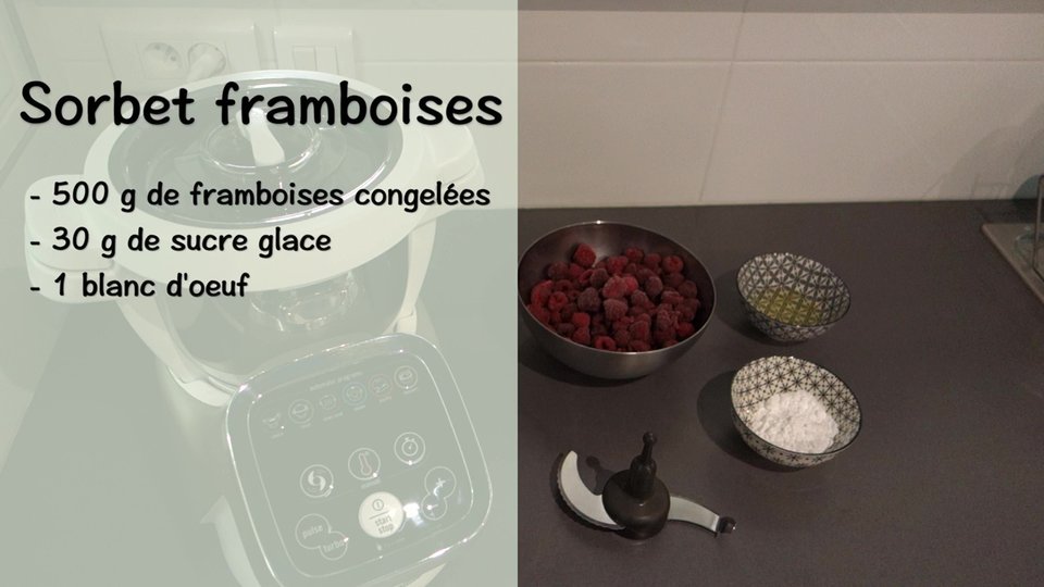 Sorbet framboise au Companion
