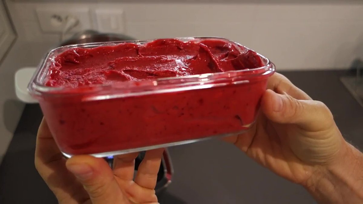 Sorbet framboises au Companion