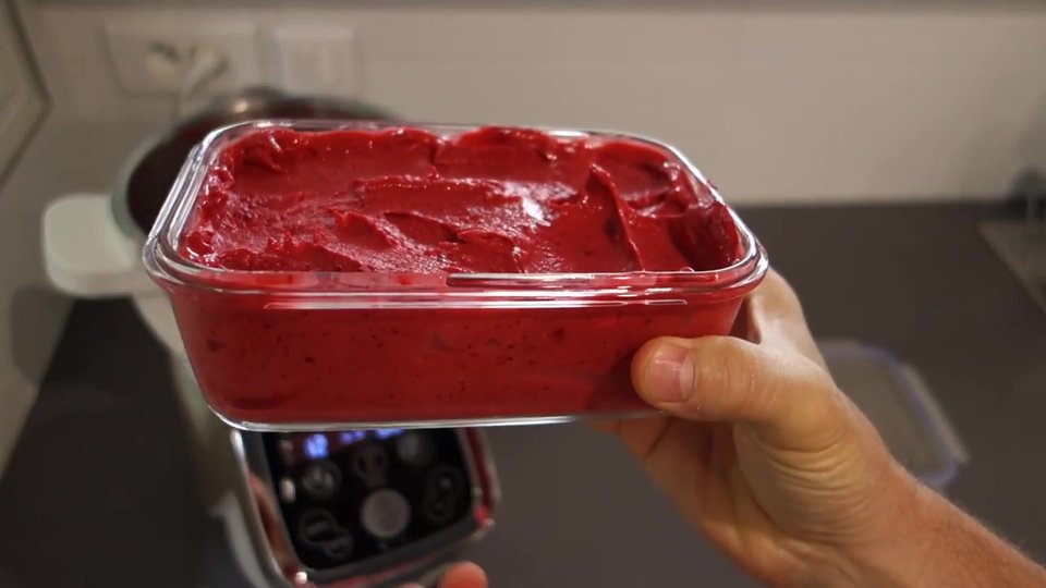 Le sorbet framboise au Companion est fini en quelques minutes