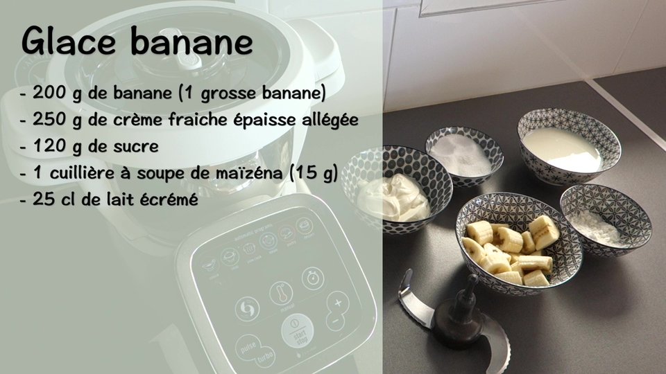 Glace à la banane au Companion