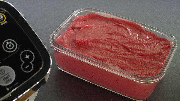 Sorbet Banane-Fraise avec le Companion