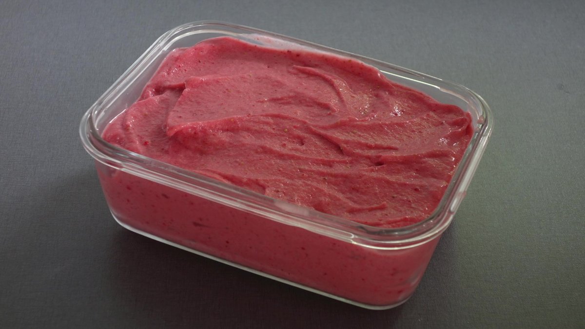Glace banane fraise lisse et onctueuse au Companion