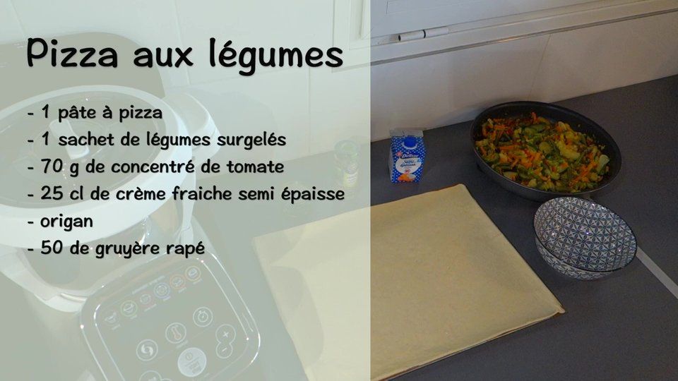 Pizza aux légumes au Companion