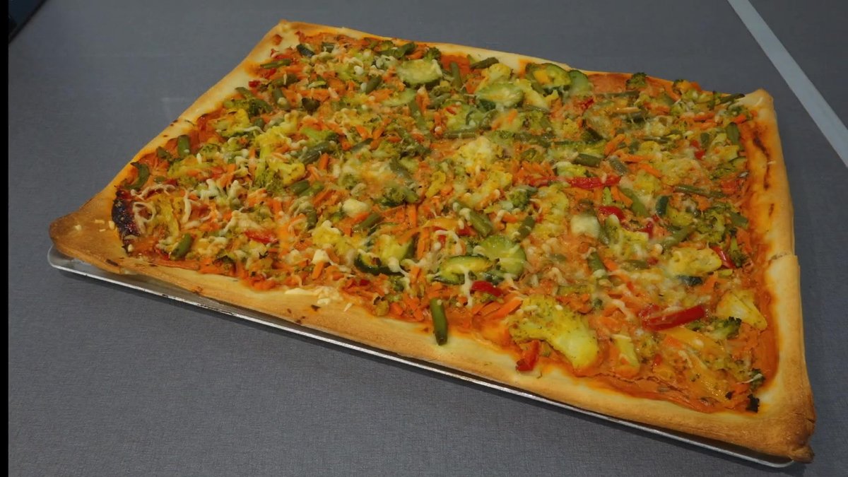 Pizza aux légumes avec le robot Companion Moulinex