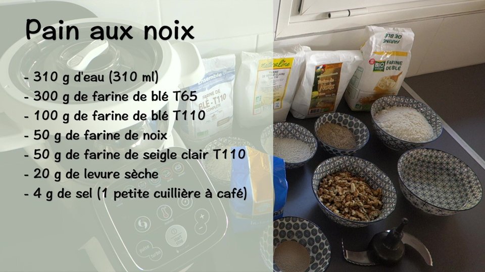 Pain complet aux noix au Companion