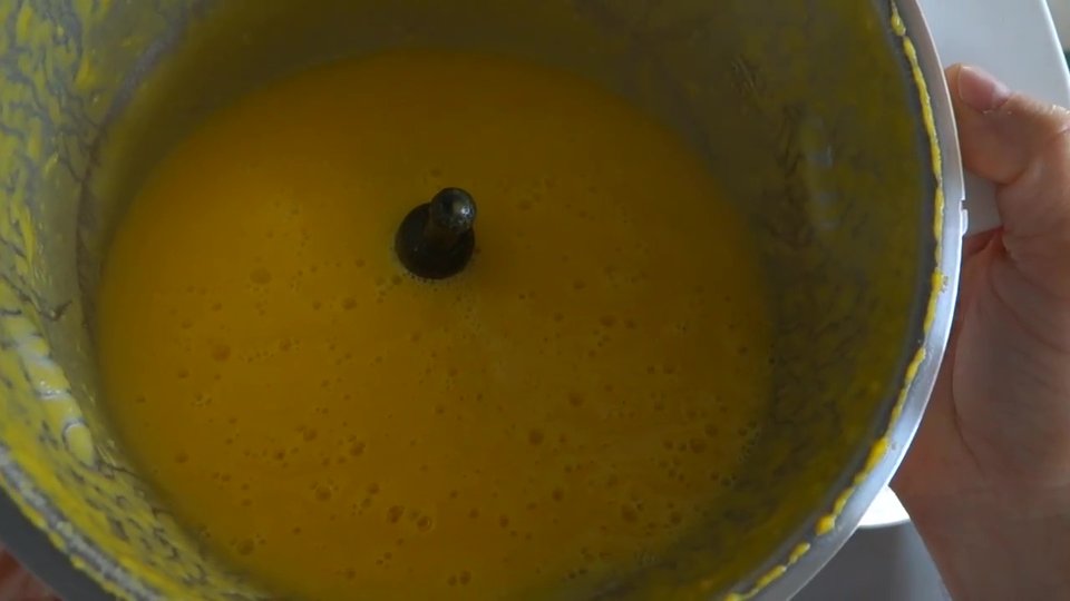 Résultats en quelques minutes du velouté de potiron, réalisé au companion