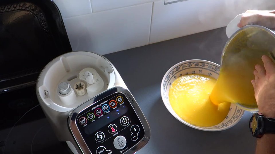 Il ne reste plus qu'à récupérer Le velouté