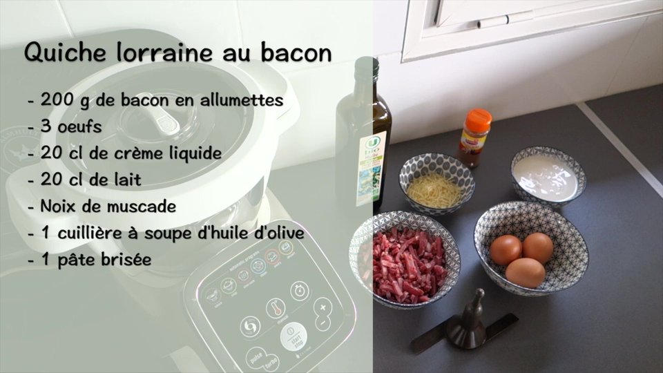 Quiche lorraine au Companion