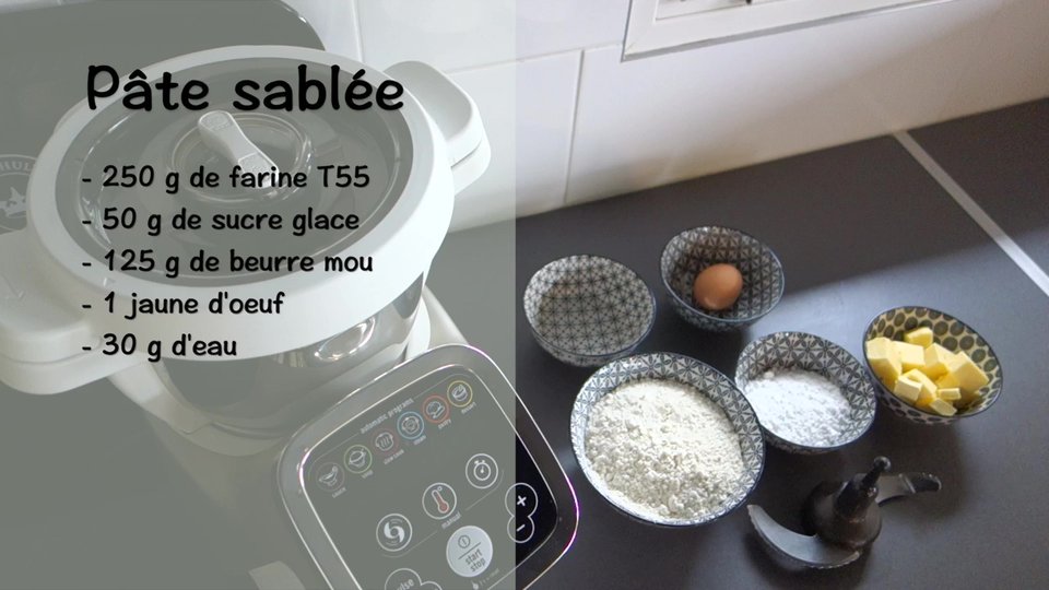Pâte sablée en 3 minutes au Companion
