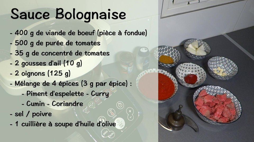 Sauce bolognaise au Companion