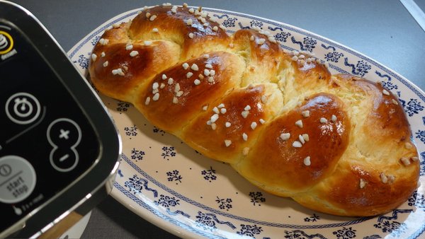 Brioche tressée au Companion - Brice RC Recettes Companion