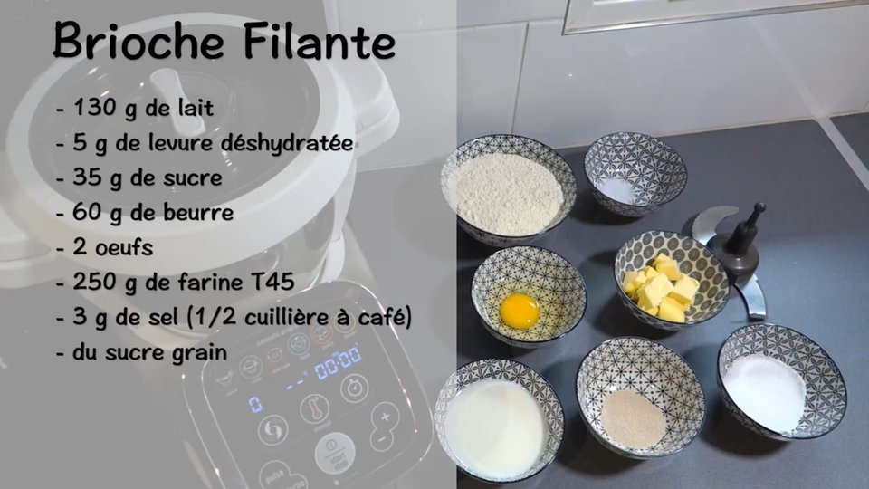 Brioche tressée à la mie filante avec le companion