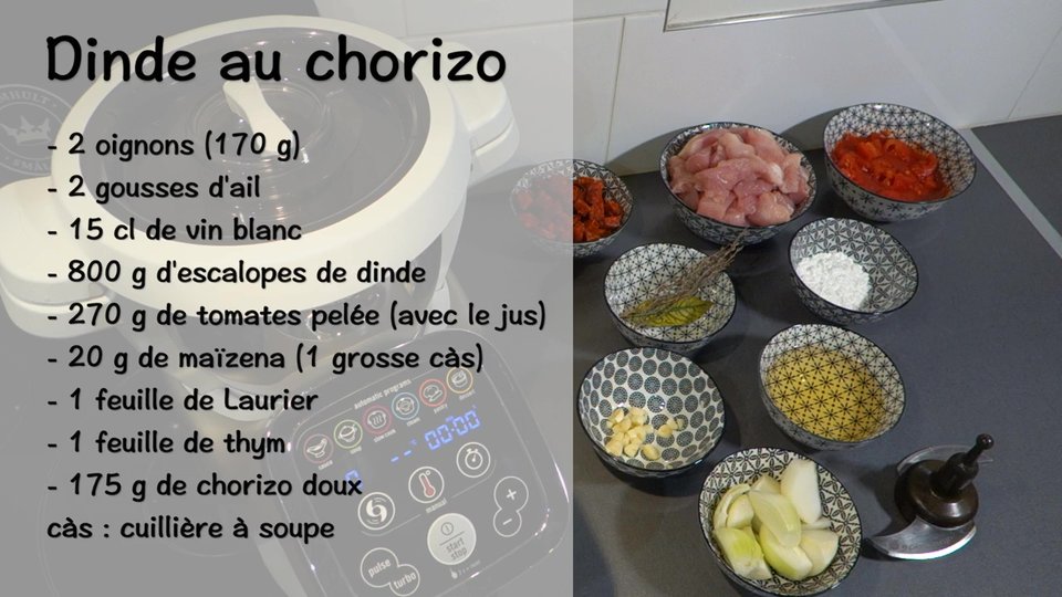 Escalopes de dindes au Chorizo au Companion