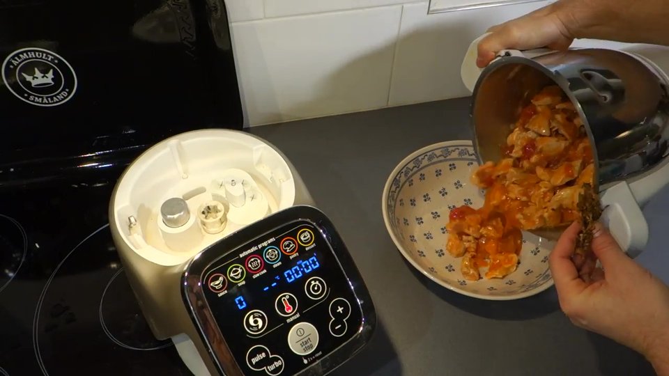 Fin de la réalisation des escalopes de dinde au chorizo