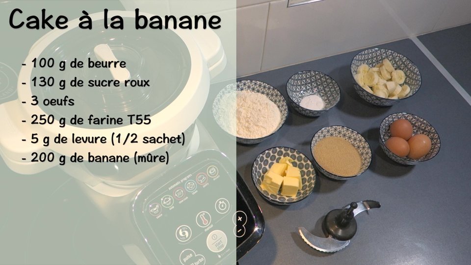 Cake à la banane au Companion