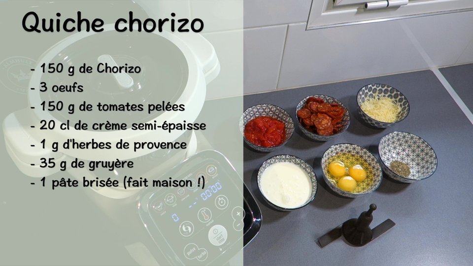 Quiche au Chorizo au Companion